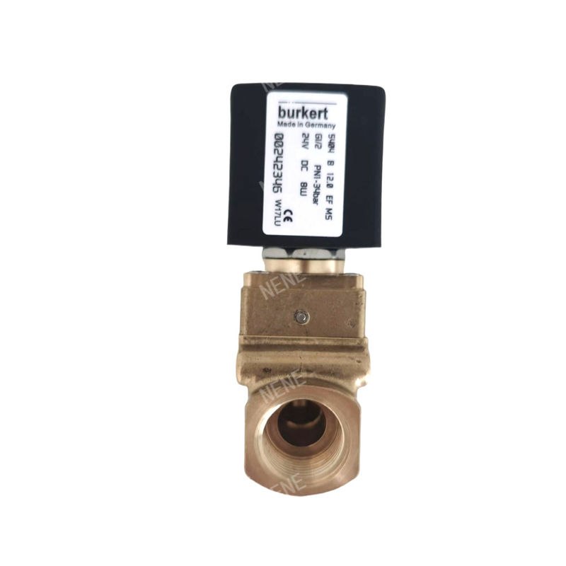 00126162 6014 D burkert zawór magnetyczny bezpośrednio działający łączenie spodniej płyty Normalnie otwarte 2,0 otworu przepływu AC24V 8W