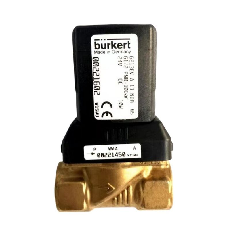 00308506 BURKERT Zawór magnetyczny G1 2/2 Zazwyczaj zamknięty 25 Otwór przepływowy FKM Zamknięte ciało zaworu mosiężnego 8W 1-32bar