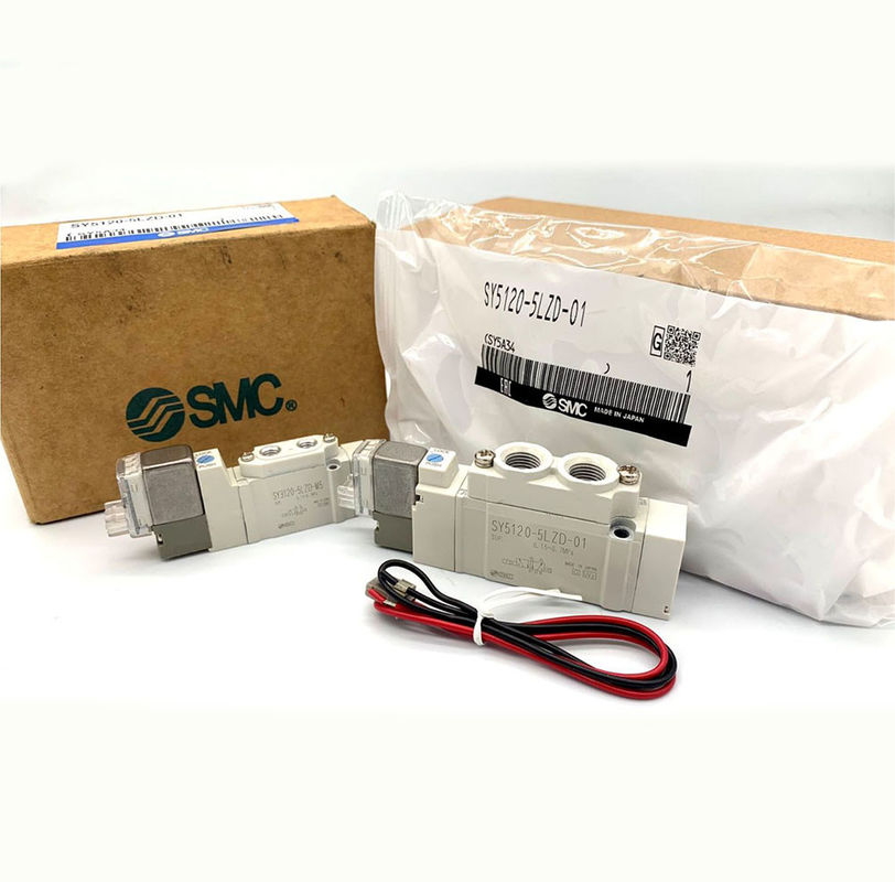 5-port SMC zawory magnetyczne SY5220-6LZD-01 SY5220-5LZD-C6 SY5220-5LZD