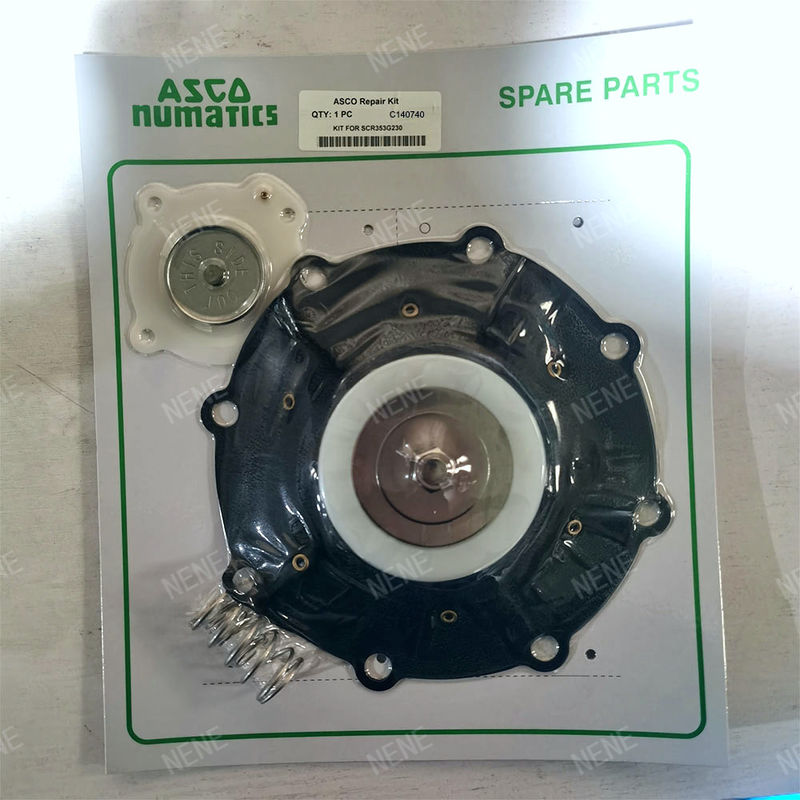 C140740 ASCO Puls Valve Nitrile/Buna Or Viton Materiał 3-calowy SCR353G230 Zestaw napraw diafragmy
