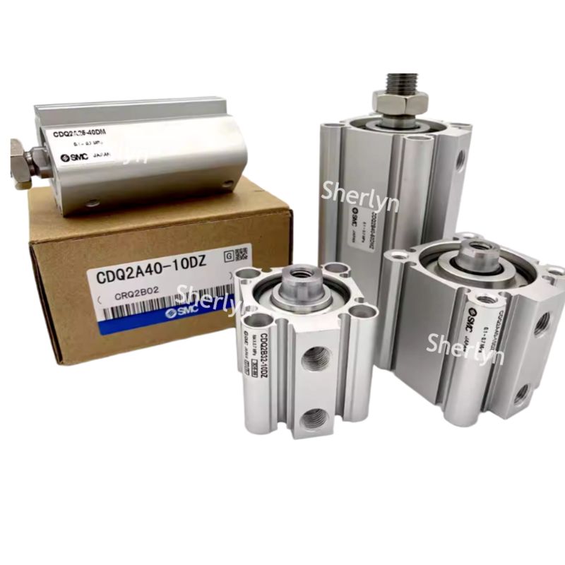 SMC CQ2A12-10D Cylinder standard CQ2, średnica cylindra 12 mm, skok 10 mm, działanie cylindra dwustronnego, mocowanie gwintowane na obu końcach