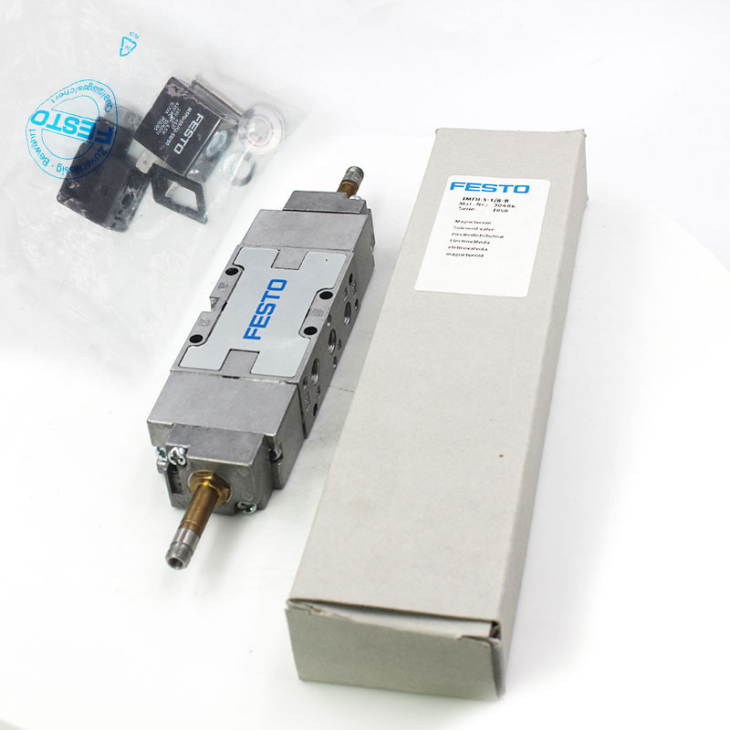 JMFH-5-1/8-B Zawór elektromagnetyczny Festo 30486 Tiger 2000, 5/2, dbl sol sprzedawany osobno, G1/8, pilot wewnętrzny