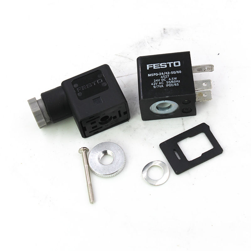 CEWKA ELEKTROMAGNETYCZNA FESTO 4527 MSFG-24-50/60, 24VDC, 4.5W, IP65, Wtyk do MSSD-F, 3-pinowy
