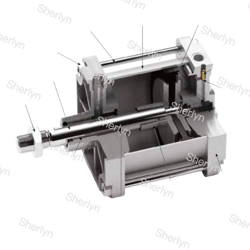 Seria P1F PARKER ISO15552 P1F-S032MC-0075-0000 Siłownik pneumatyczny dwustronnego działania Komponenty automatyki