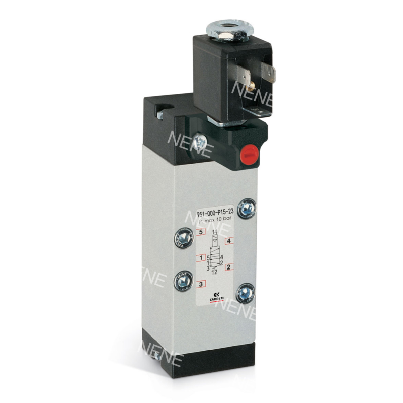 CAMOZZI 951-000-P11-23-G7J Zawór magnetyczny ISO5599-1 Rozmiar 1 5/2 sposób, podwójny magnetyczny 230V AC 3.5VA