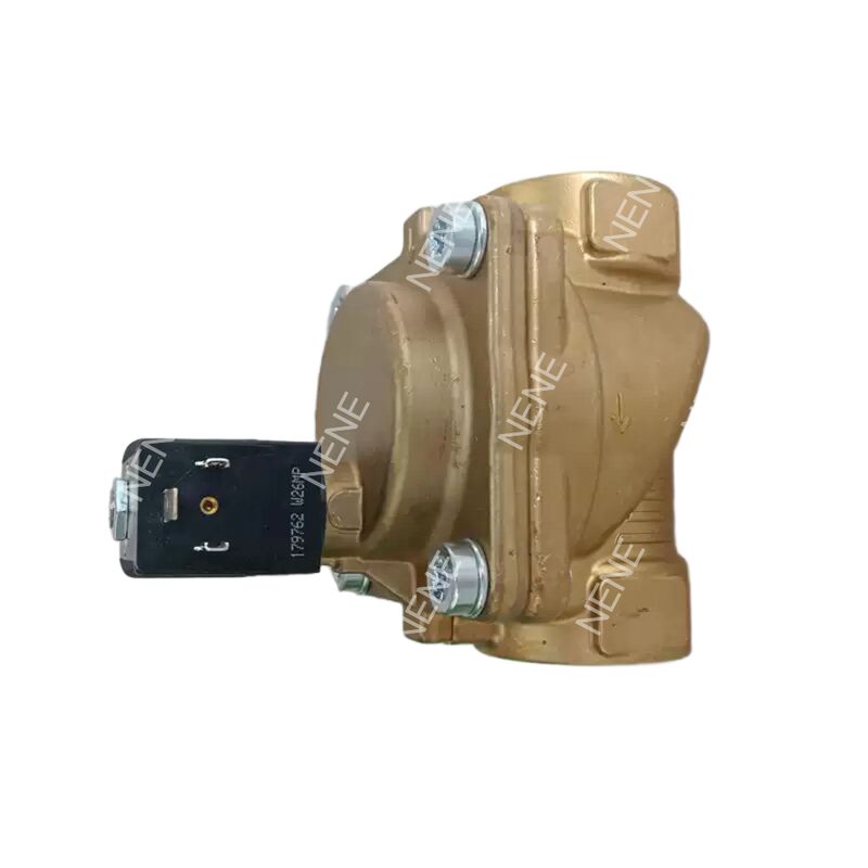 Burkert Solenoid Control Valve 00322508 6281 G3/8 2/2 Normally Closed With Manual Control 10.0 Flow Hole NBR Sealed Brass Valve Body DC24V 8W 0.2-16bar -10~+80 ℃ BURKERT