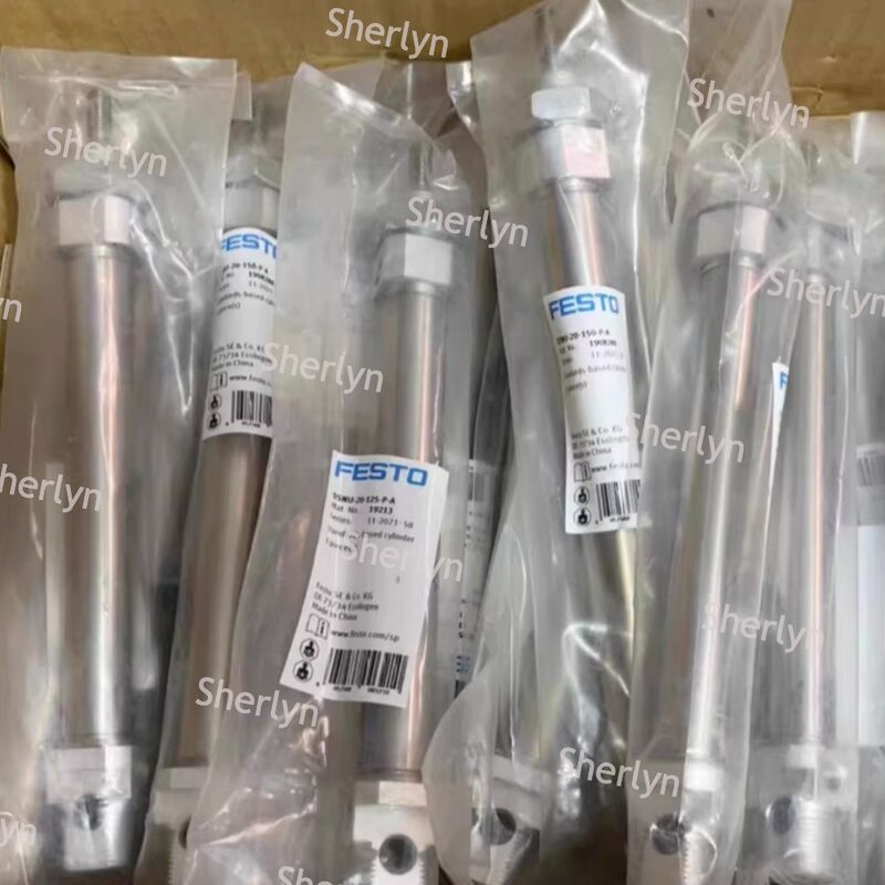 Skok 15 mm tłokowy cylinder pneumatyczny DSNU-8-15-P-A FESTO Dwustronnego działania 1908247