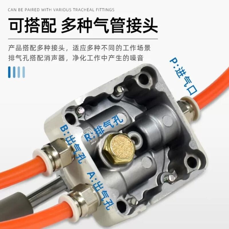 Smc Pneumatyczny zawór obrotowy Pneumatyczny Vh322-02 Dwie pozycje (1/4) 4 Otwór dolny Vh322-03 3/8