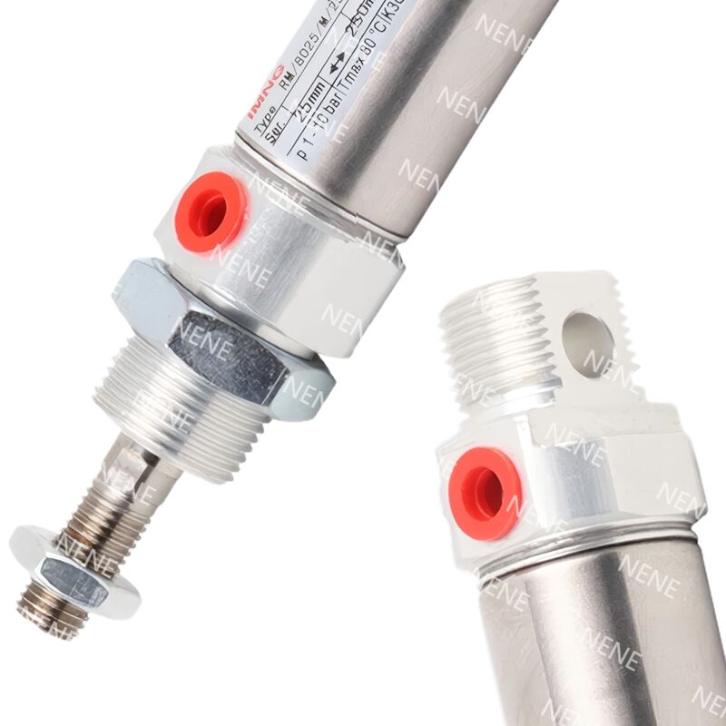 Tłok magnetyczny RM/28010/M/20 Ø10mm Skok 20mm NORGREN Cylinder kompaktowy ISO 6432 Gotowy do wykrywania położenia