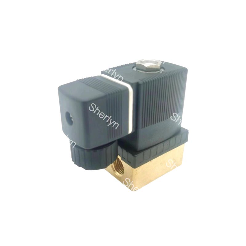 Burkert 00125301 Przemysłowy zawór magnetyczny, G1/4 Inch Port, 3.0 Flow Oriffice, FKM Sealled Brass Housing, 24V DC Power 8W, 0~6bar Niskie ciśnienie