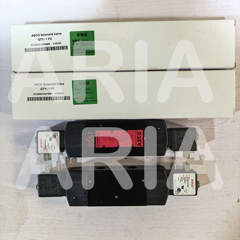 ASCO SC8551A018MS SC8551A017MS 24DC AC110V 4-Way Aluminium 1/4 In Solenoidal Valve Namur Mount