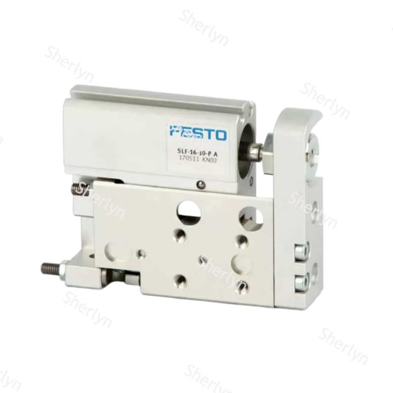W magazynie FESTO 170504 SLF-6-20-P-A Cienkiego Profiliu Mini Slide Cylinder 6×20mm Podwójnie Działający Aktuator Aluminiowy do Sprzętu Elektronicznego Do Badania