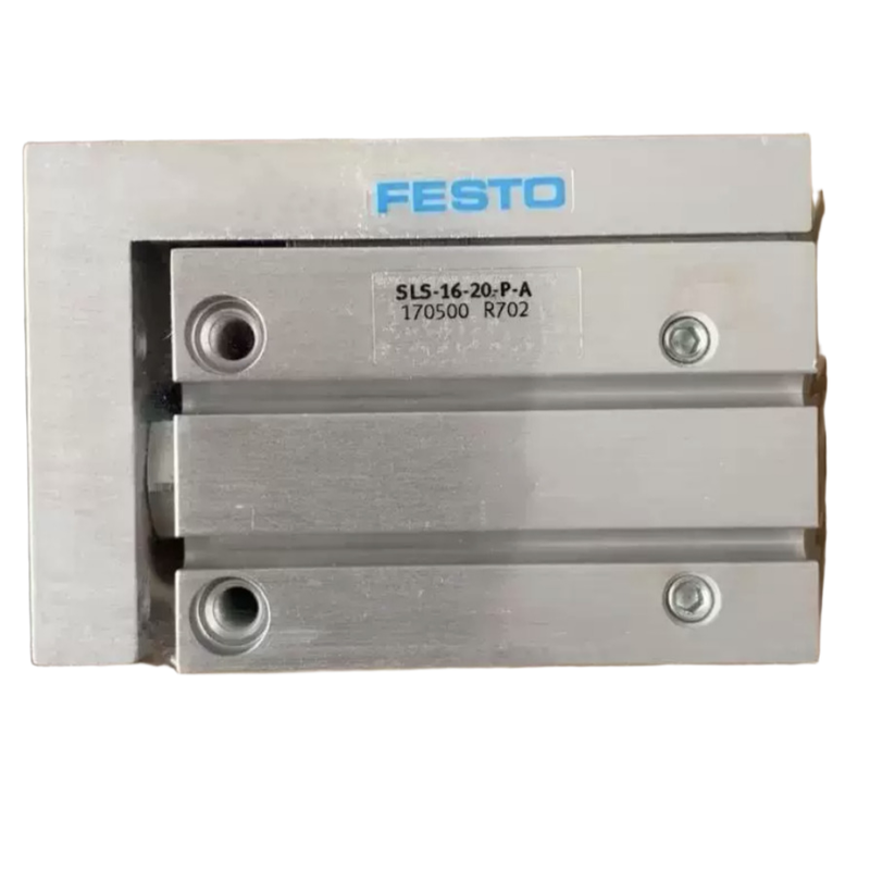 Dwukrotnie działający liniowy akwenator pneumatyczny z elastyczną poduszką FESTO SLS Series Mini Slide Cylinder SLS-6-30-P-A #170490 6mm Bore 30mm Stroke High Precision Ball Cage Guide