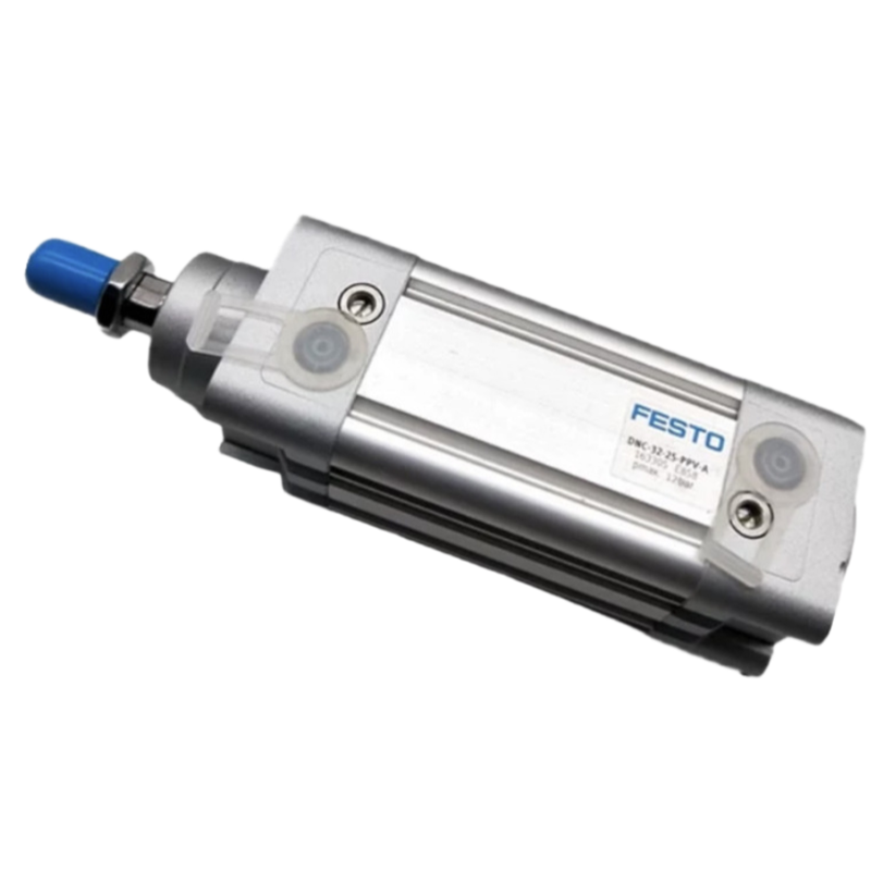 Ostrzeżone przed zużyciem uszczelki DNC32-100-PPV-A 163309 Cylinder powietrzny 32 × 100 mm Design poduszkowany dla długotrwałych przenośników opakowaniowych