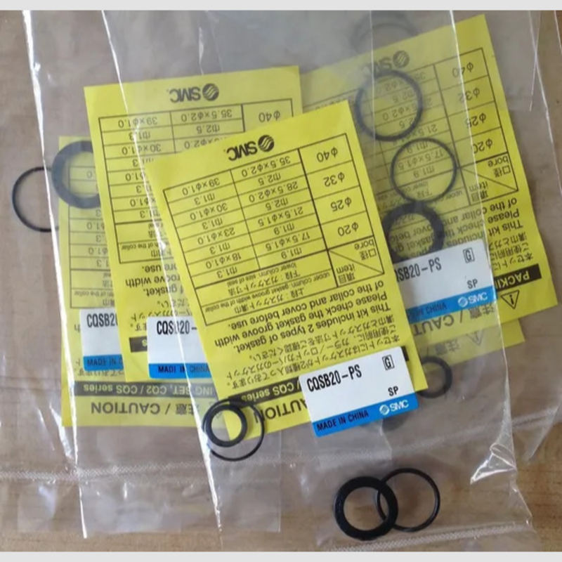CQMB20 PS Seal Repair Kit Compatible With SMC 20mm bore compact flange air cylinder Replace aged internal seals stop air leakage for clamping jig