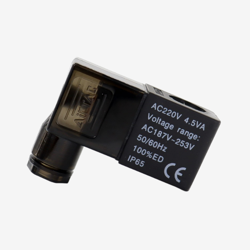 Airtac AC220V DC24V Węzeł magnetyczny Węzeł oddzielny do wymiany dla zaworu magnetycznego pneumatycznego serii 4V Klasy F Izolacja Din Konektor Tolerancja szerokiego napięcia
