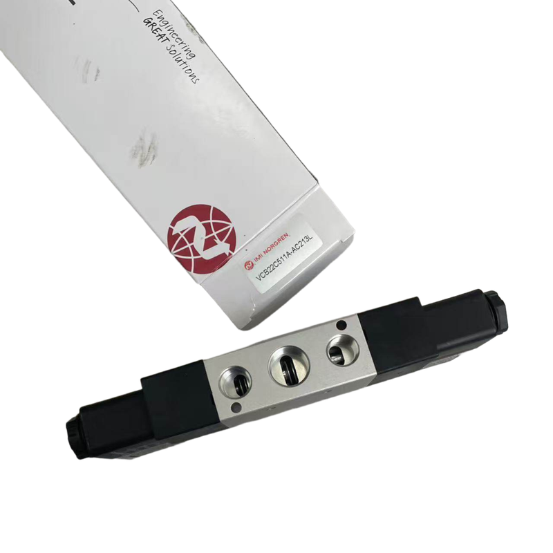Zawór elektromagnetyczny dwustronnego działania G3/8 NORGREN VCB22C511A-AC213L 24VDC 5/2 zawór kierunkowy pneumatyczny do systemu przenośników 1800 l/min
