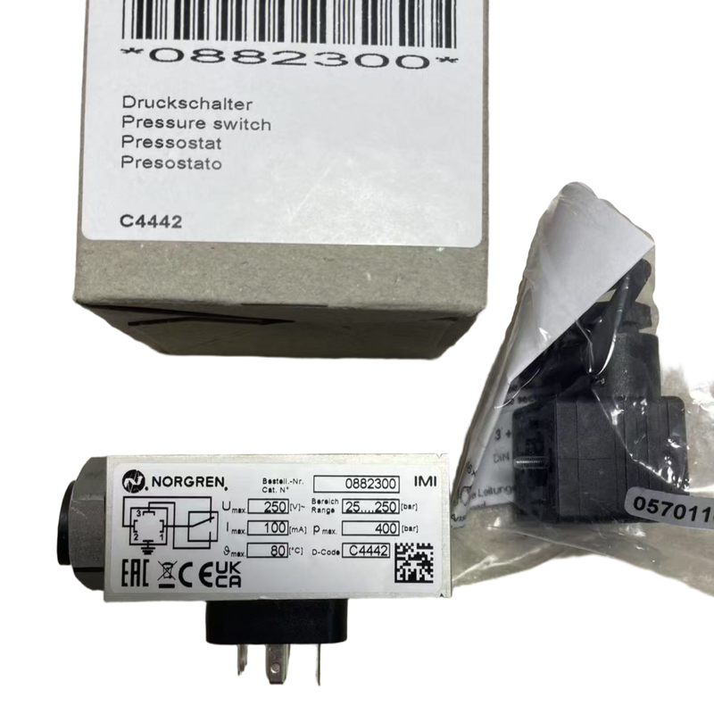 25 to 250bar High Pressure Switch IMI NORGREN 0882300 G1/4 Thread Pressure Controller for High Pressure Hydraulic System