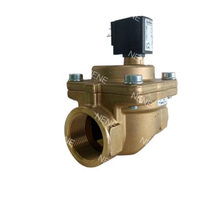 Zawór elektromagnetyczny Burkert 00221849 6281 G3/4 2/2 Normalnie Zamknięty 13.0 Otwór Przepływu NBR Uszczelniony Mosiężny Korpus Zaworu AC220V 8W 0.2-16bar -10~+80 ℃