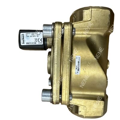 BURKERT 2/2 Way Solenoid Valve 00221958 Typ 6281 G1 Normalnie zamknięty Brass Construction Manual Override NBR Seal 20.0 Przepływ Otwór DC24V 8W 0.2-16 Bar