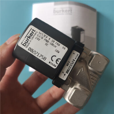 6213 Typ G3/8 2/2 Zazwyczaj zamknięty 00221758 00221759 00221761 Burkert ze stali nierdzewnej